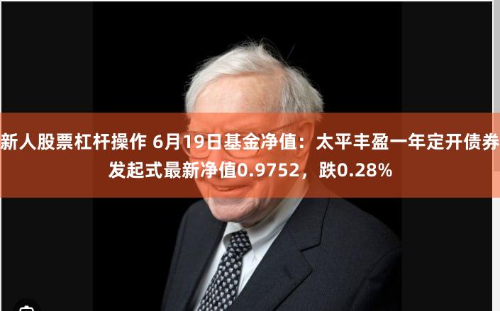 新人股票杠杆操作 6月19日基金净值：太平丰盈一年定开债券发起式最新净值0.9752，跌0.28%