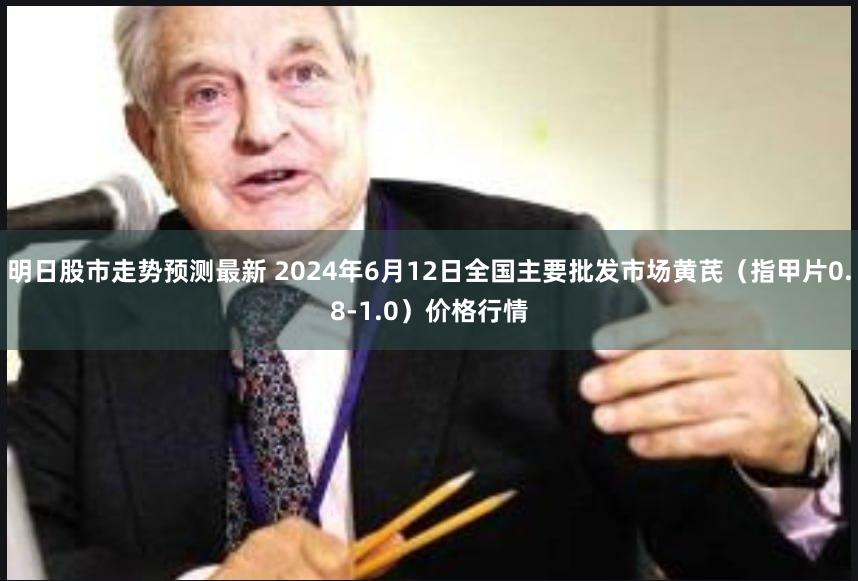 明日股市走势预测最新 2024年6月12日全国主要批发市场黄芪（指甲片0.8-1.0）价格行情