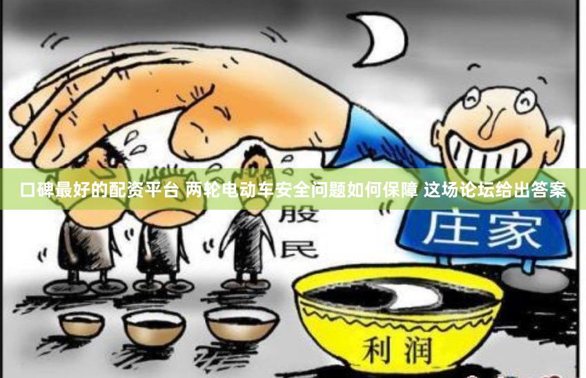 口碑最好的配资平台 两轮电动车安全问题如何保障 这场论坛给出答案
